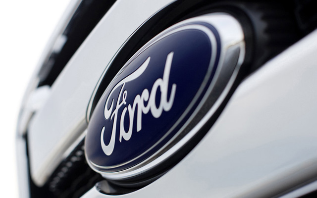 trademark logo of Ford as seen in their manufactured cars