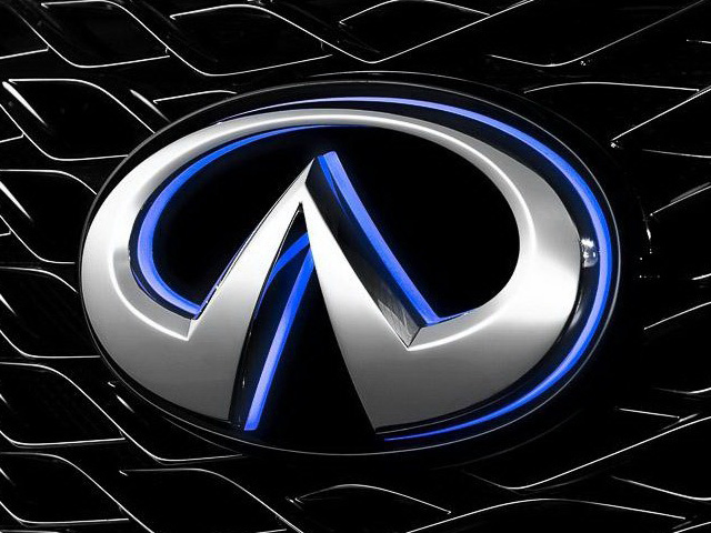 3d logo of luxury car manufacturer, Infiniti
