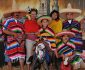 a mexican family wearing mexican costume