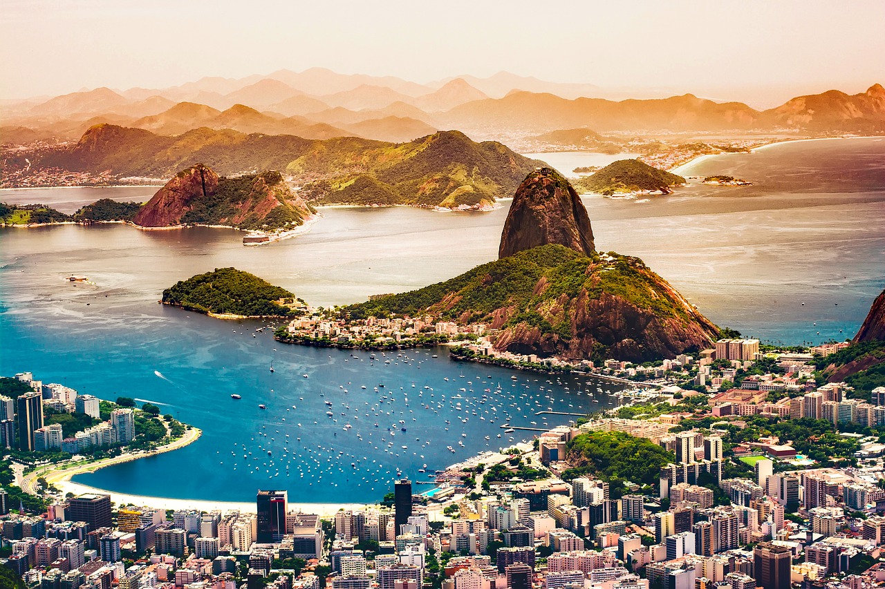 aerial view of Rio de Janeiro, Brazil